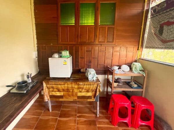 Thailand farmstay kitchen