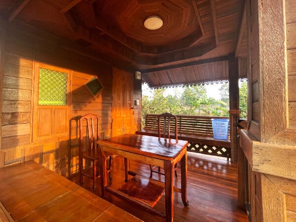 Thailand homestay front seating area