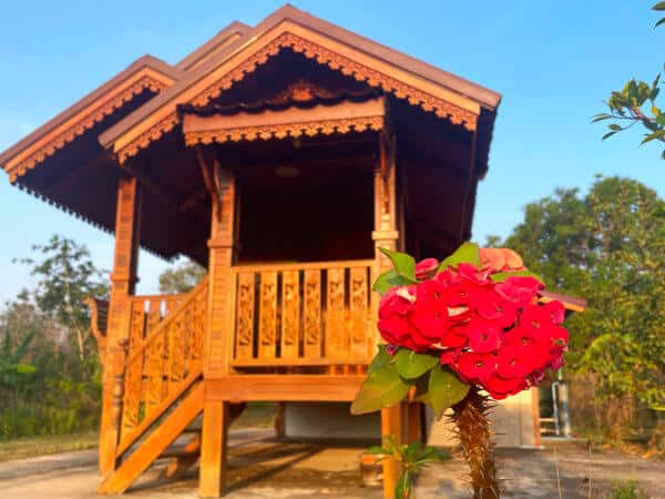 Thailand homestay with flowers